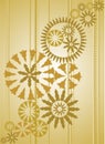 Gold ornate christmas background