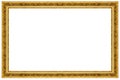 Gold Ornate Picture Frame Royalty Free Stock Photo