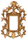 Gold Ornate Picture Frame Royalty Free Stock Photo