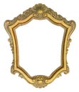 Gold Ornate Picture Frame Royalty Free Stock Photo