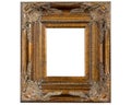 Gold Ornate Picture Frame Royalty Free Stock Photo