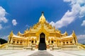 Gold pagoda, Myanmar