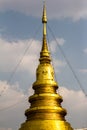 Gold pagoda thailand in the north of Thailand