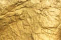 Gold paint stone or rock texture glitter abstract on background Royalty Free Stock Photo