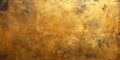 Gold paint texture background, abstract vintage yellow pattern of metal plate. Old worn rough golden surface for antique wallpaper