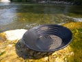 Gold pan Royalty Free Stock Photo