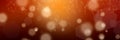 Gold panoramic abstract bokeh lights background Royalty Free Stock Photo