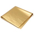 Gold paper isolated Royalty Free Stock Photo