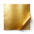 Gold paper isolated Royalty Free Stock Photo