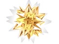 Gold paper star Royalty Free Stock Photo
