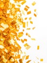 Gold Paper Tornado Effect Royalty Free Stock Photo