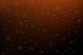 Gold particles on a dark background