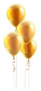 Gold Party Balloons Graphic