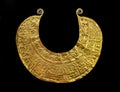 Gold pectoral of Chimu culture.