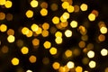 Gold pentagon bokeh