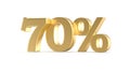 70 Gold percent 3d rendering red metal discount