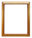 Gold picture frame Royalty Free Stock Photo