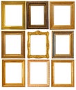 Gold picture frame Royalty Free Stock Photo