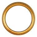 Gold Picture Frame - clipping path Royalty Free Stock Photo