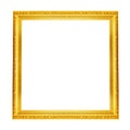 Gold picture frame. Royalty Free Stock Photo