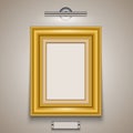 Gold picture frame