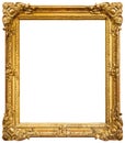 Gold picture frame Royalty Free Stock Photo