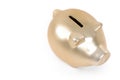Gold piggy bank Royalty Free Stock Photo