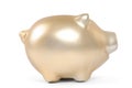 Gold piggy bank Royalty Free Stock Photo