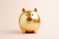 Gold Piggy Bank