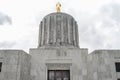 Gold pioneer atop the Oregon State Capitol Royalty Free Stock Photo