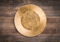 Gold plate Royalty Free Stock Photo