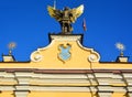 Gold plated bronze statue of Archangel Michael Saint patron of Kiev Royalty Free Stock Photo