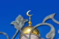 Gold-plated dome of a Muslim mosque