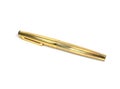 Gold plated ink fountain pen isolated on wh Royalty Free Stock Photo