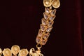 Golden jewelry - Fancy Designer chain neck set for woman fashion