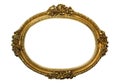 Gold Plated Wooden Frame Royalty Free Stock Photo