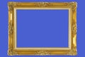 gold plated wooden picture frame Royalty Free Stock Photo