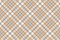 Gold and platinum color check plaid seamless pattern