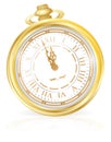 Gold Pocket Watch Royalty Free Stock Photo