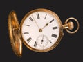 Gold pocket watch Royalty Free Stock Photo