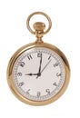 Gold pocket watch Royalty Free Stock Photo
