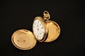 Gold pocketwatch double hunter case