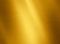 Gold polished metal texture, abstract background, shiny steel banner. Royalty Free Stock Photo