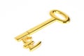 Gold pound key Royalty Free Stock Photo