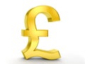 Gold pound symbol