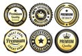 Gold Premium Quality badges