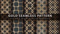 Gold princess glitter seamless pattern.