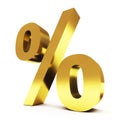 Gold procent Royalty Free Stock Photo