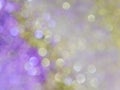 Golden purple background and colorful bokeh effect