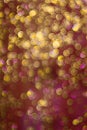 Gold-purpur abstract bokeh: water on glass